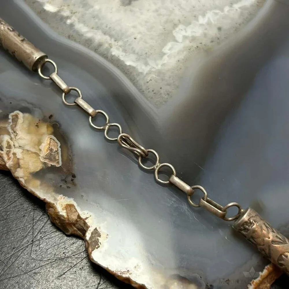 Vintage Silver Stamped Cylinder 24